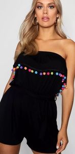 PLUS DAISY POM POM BEACH ROMPER